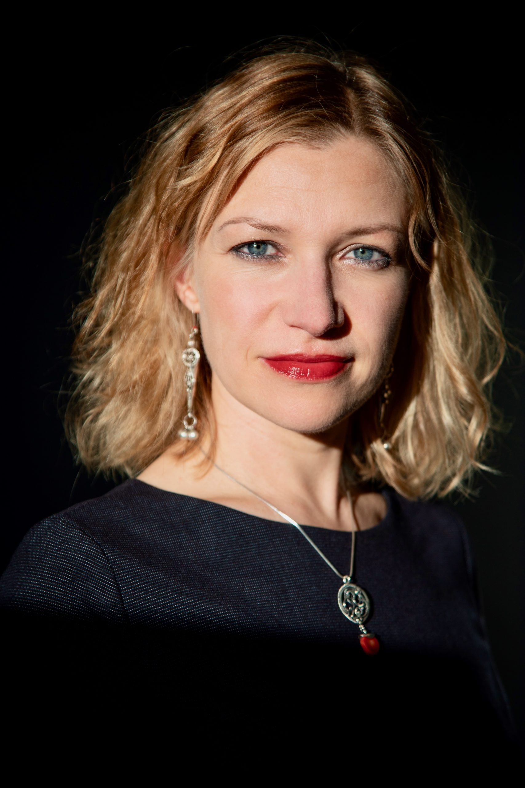 A blonde woman