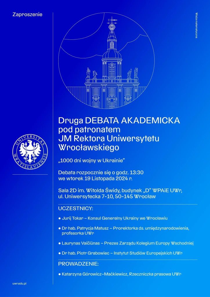 plakat II debata akademicka