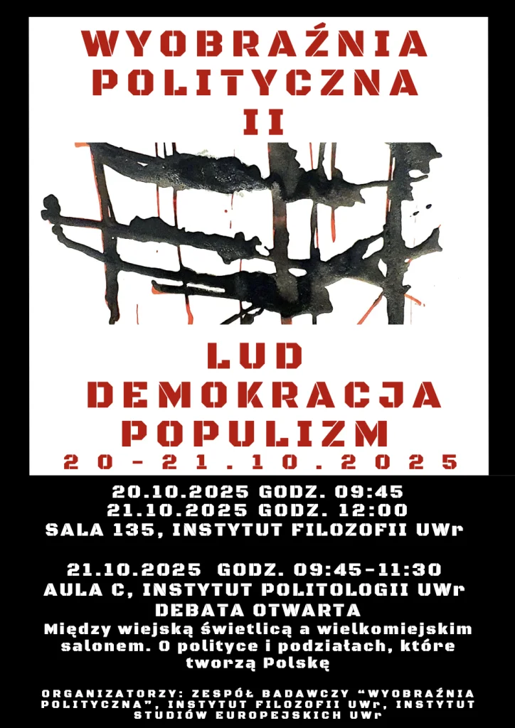 plakat konferencja o populizmie